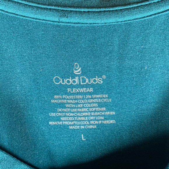 Cuddl Duds Women's Emerald Floral Pullover Sleeveless Maxi Dress Size L 8663 - Picture 5 of 10